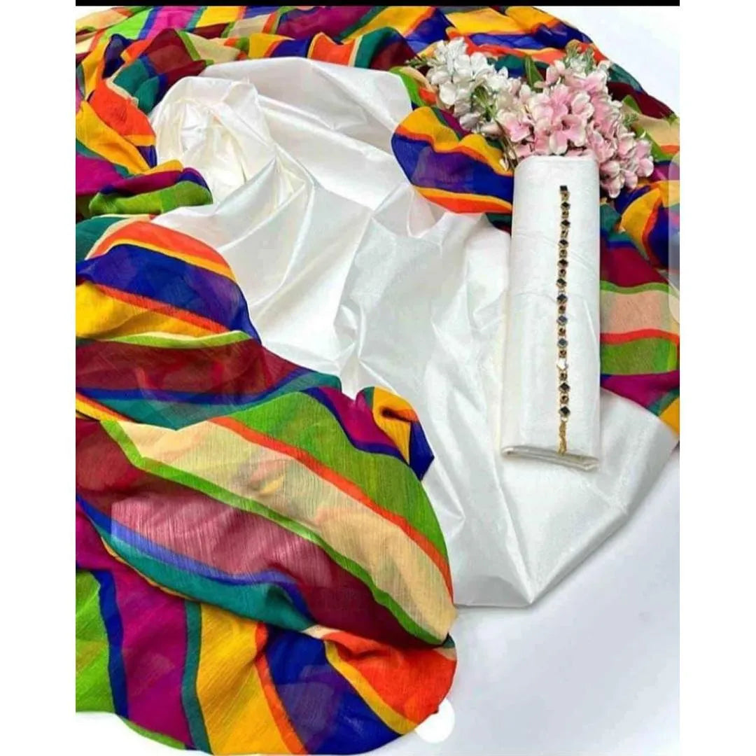 3-Piece Ladies Unstitched Suit