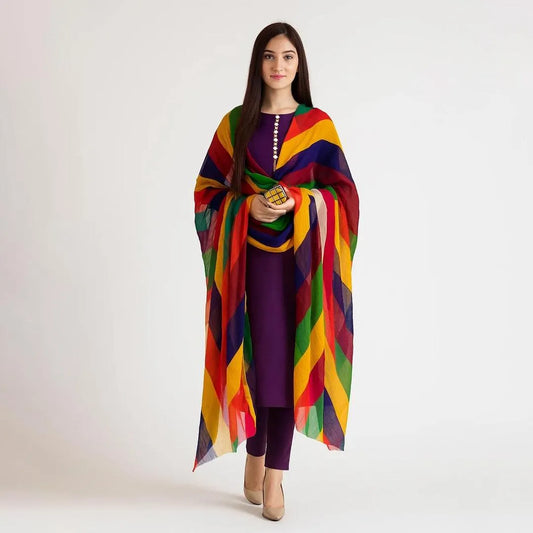 3-Piece Ladies Unstitched Suit