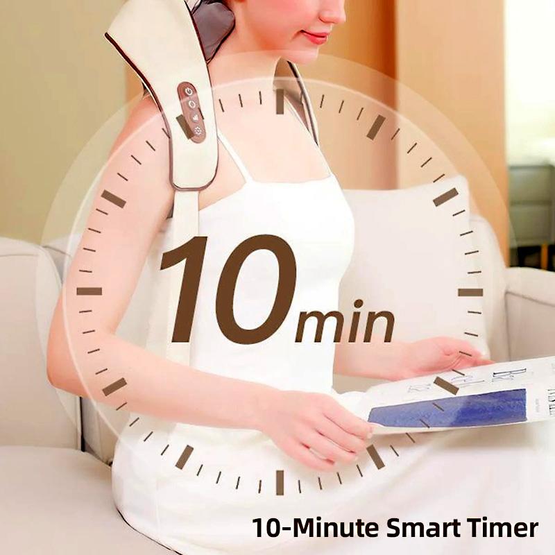 Ultimate Neck & Shoulder Tension Reliever – Wireless 6-Head Trapezius Massager