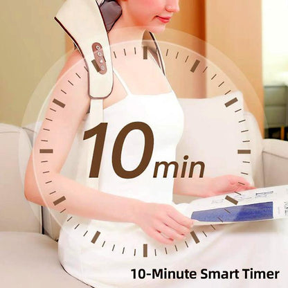 Ultimate Neck & Shoulder Tension Reliever – Wireless 6-Head Trapezius Massager