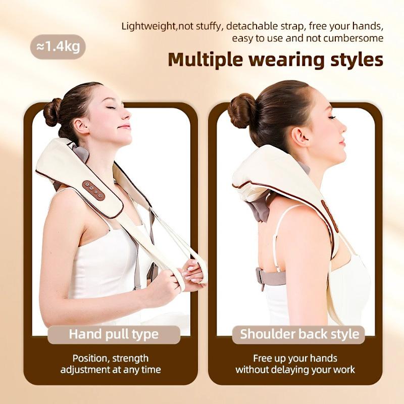 Ultimate Neck & Shoulder Tension Reliever – Wireless 6-Head Trapezius Massager