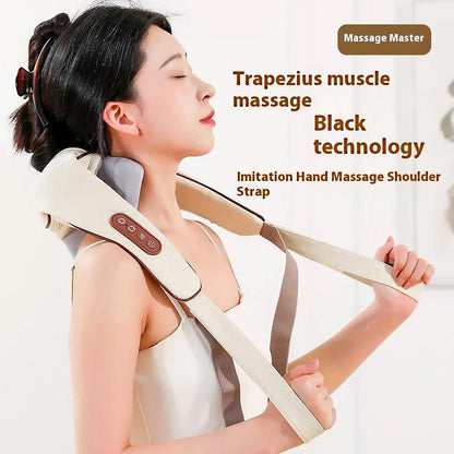 Ultimate Neck & Shoulder Tension Reliever – Wireless 6-Head Trapezius Massager