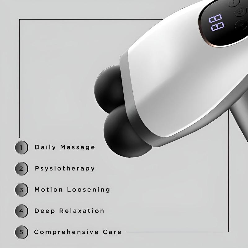 BLD-922 Compact And Quiet Double-Head Portable Massager With 10 Speed Levels