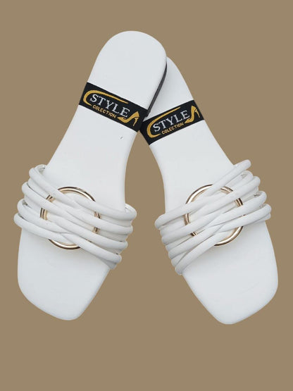 Stylish Women's Casual Flats - 1 Pair of PU Fabric and PVC