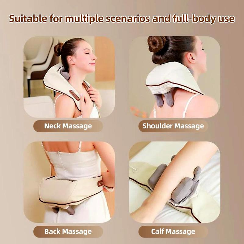 Ultimate Neck & Shoulder Tension Reliever – Wireless 6-Head Trapezius Massager