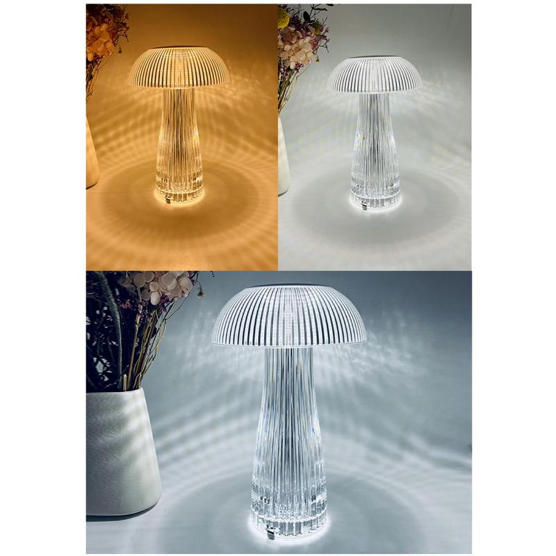 Mushroom Shape USB Rechargeable RGB Lighting Lamp