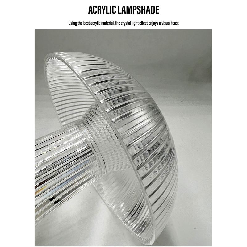 Mushroom Shape USB Rechargeable RGB Lighting Lamp