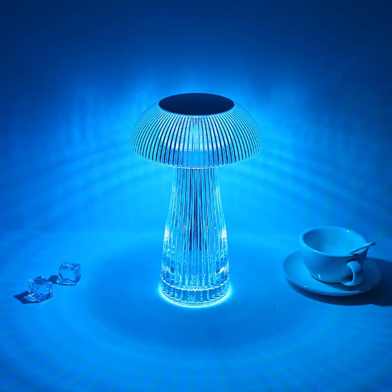 Mushroom Shape USB Rechargeable RGB Lighting Lamp