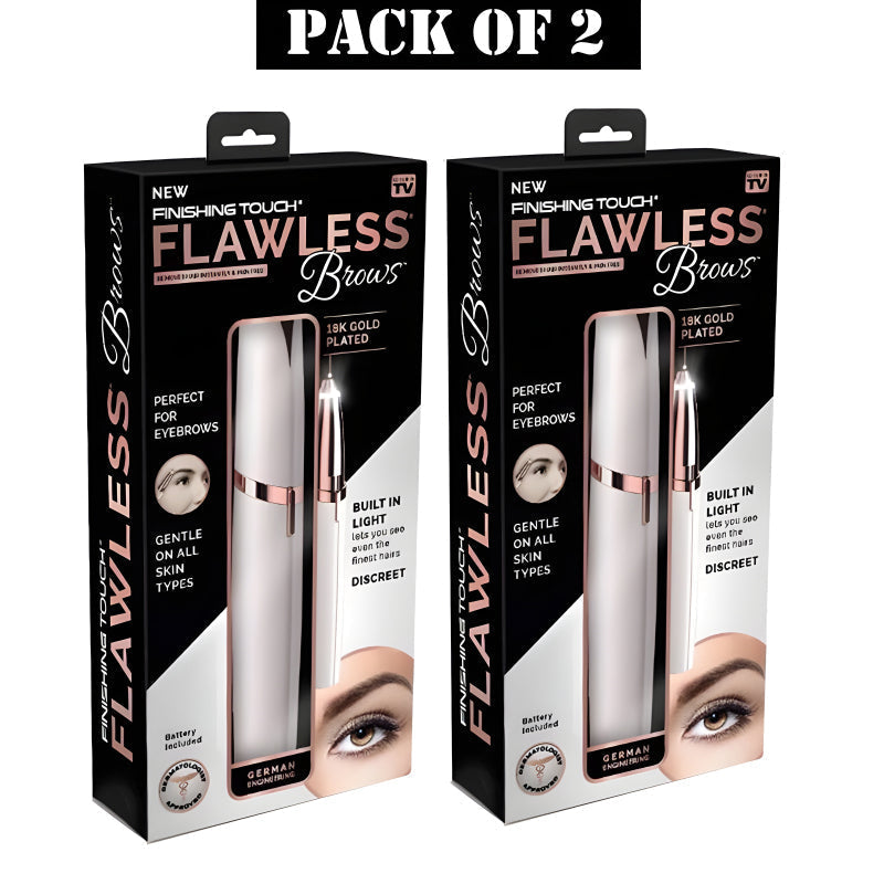 Pack Of 2 Electric Eyebrow Trimmers Mini Eye Brow Shavers Portable Epilators