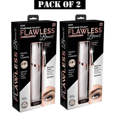 Pack Of 2 Electric Eyebrow Trimmers Mini Eye Brow Shavers Portable Epilators