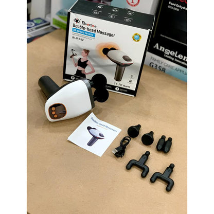 BLD-922 Compact And Quiet Double-Head Portable Massager With 10 Speed Levels